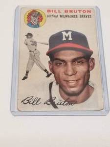 lot 227 image: Bill Bruton Topps baseball card #109