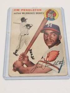 lot 230 image: Jim Pendleton Topps baseball card #165