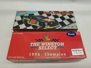 lot 37 image: Ernie Irvan #28 and Michael Waltrip diecast race car 124