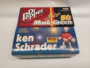 lot 55 image: Mark Green #50 and Hen Schrader #36 Action diecast race cars 124