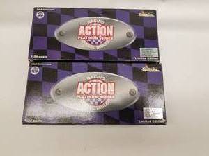 lot 63 image: Bret Bodine #11 and Joe Nemechek #42 Action diecast race cars 124