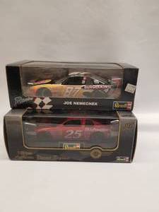 lot 81 image: Wally Dallenbach #25 and Joe Nemechek #87 Revell diecast race cars 124