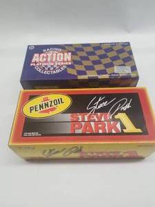 lot 118 image: Joe Nemechek #42 and Steve Park #1 Action diecast race cars 124