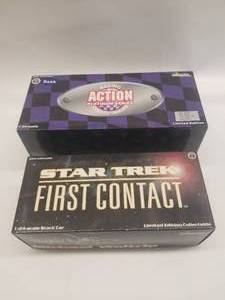 lot 120 image: Steve Grissom #41 and Michael Waltrip #21 Action diecast race cars 124