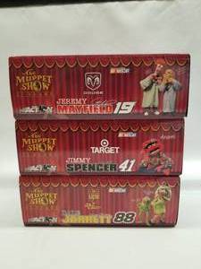lot 193 image: Muppet themed - Mayfield #19, Spencer #41, and Jarrett #88 action diecast racecars 124