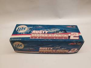 lot 195 image: Rusty Wallace #2 Miller Lite Car hauler Action diecast 164