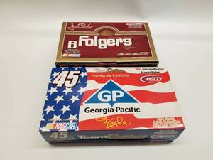 lot 201 image: Mark Martin #6 and Kyle Petty #45 Team Caliber diecast racecars 124