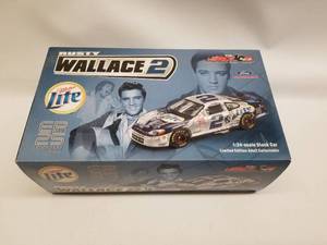 lot 214 image: Rusty Wallace #2 Elvis 25th Anniversary action diecast collectible - Hand signed - Authenticity unknown
