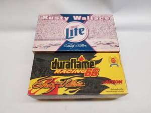 lot 216 image: Rusty Wallace #2 and Rusty Wallace #66 action diecast collectibles 124