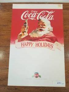 lot 231 image: Coca Cola Santa advertisement