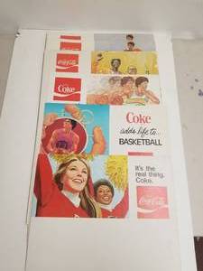 lot 199 image: Coke, Coca Cola store sports themed P.O.S pieces - 6