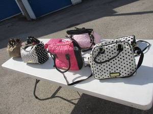 lot 17 image: LOT Of 8- Betsey Johnson -New York, Handbags and Clutches, Most With Tags.