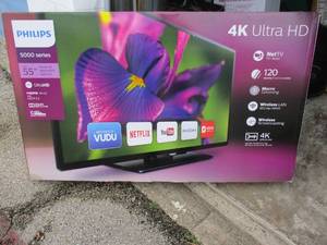 lot 5 image: PHILIPS (Unused  Unopened Box)  55 - 5000 Series, Smart-4-K, LED-LCD, Ultra-HD  TV