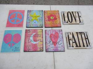 lot 77 image: LOT- Mixed Wall Art Trivets