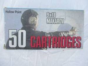 lot 14 image: Box Of 50-9 x 18 MAKAROV, Hollow Point, 95-Gr. Ammunition