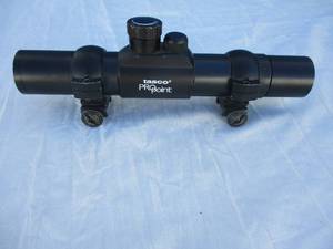 lot 64 image: Tasco Sight Red Dot Scope 1x25 Pro Point, PDP-2 With Mounting Rings
