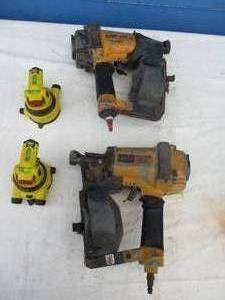 lot 131 image: LOT-2-Stright Line X-3 Laser Levels, And 2-Stanley Botch Pneumatic Staplers  Nial Guns