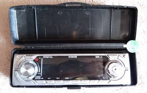 lot 12 image: PROFILE PCD970R AMFM HIGH POWER FLIP DOWN DETACHABLE FACE CD PLAYER W CASE