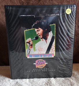 lot 25 image: AMAZING BINDER FULL OF ELVIS PRESLY COLLECTORS CARDS - OVER 125 CARDS