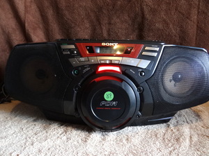 lot 87 image: Sony CFD-G50 PDW Power Drive Woofer Boombox CD Cassette Portable Radio Stereo $$$