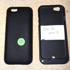 lot 123 image: APPLE S PHONE CELL PHONE CASES INCLUDING 1 POWER BANK CASE