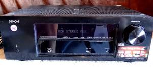 lot 140 image: DENON AVR-E200 AV SUROUND RECEIVER 330W