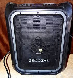 lot 160 image: ECOXGEAR EcoBoulder GDI-EXBLD800 Rugged Waterproof Floating Portable Bluetooth Wireless 100 Watt Speaker and PA System $$$$