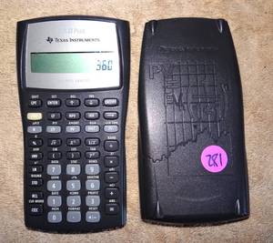 lot 182 image: Texas Instrument TI 30x IIS Scientific Calculator w Cover