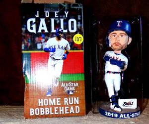 lot 187 image: TEXAS RANGERS JOEY GALLO HOME RUN BOBBLEHEAD - NIP