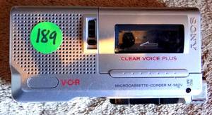 lot 189 image: Sony Clear Voice Plus M-560V Handheld Cassette Voice Recorder
