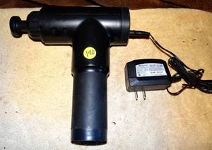 lot 190 image: MULTI-SPEED MASSAGE GUN W CHARGER - TESTEDWORKS