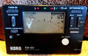 lot 199 image: Korg TM60BK TM60 Tuner Metronome Combo - Black
