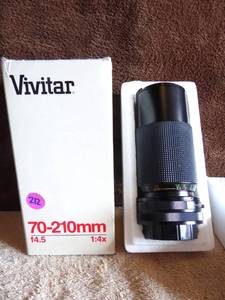 lot 212 image: VIVITAR 70-210 mm f4.5 MACRO LENSE IN ORIGINAL BOX