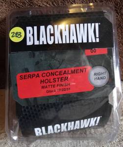 lot 283 image: BLACKHAWK SERPA CQC Concealment Holster - NEW IN PACKAGE