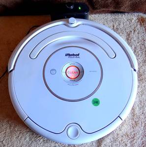 lot 294 image: iROBOT ROOMBA WITH CHARGING BASE - TESTEDTALKINGCHARGING