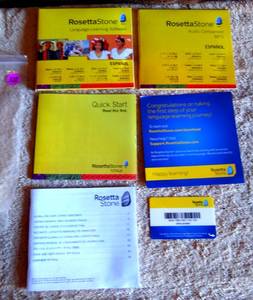 lot 328 image: Rosetta Stone SPANISH Level 1 To 3  - COMPLETE