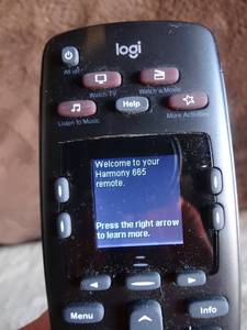 lot 336 image: Logitech - Harmony 665 10-Device Universal Remote - Black $$