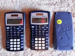 lot 341 image: Texas Instrument TI 30x IIS Scientific Calculator - ONE w Cover (X2)