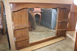 lot 173 image: Mirror and Shelf Top for Dresser