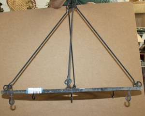 lot 145 image: Decorative Wrought Iron Ceiling Rack