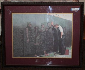 lot 1 image: Vietnam War Memorial Print