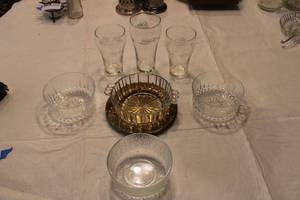 lot 27 image: Serving Bowls, Solid Brass Plate and Coca-Cola In Multiple languages Glasses