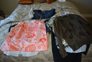 lot 107 image: Mens and Womens Gently Used Clothes Talbots, Clear Water, Baracuta Brands and Gallery Coat
