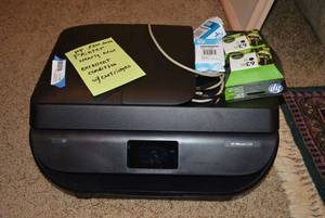 lot 92 image: HP OfficeJet 5258 Printer with Cartridges