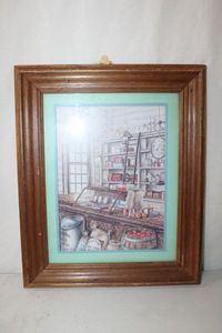lot 131 image: Kay Lamb Shannon Old General Store Framed Print. Coca Cola Advertising