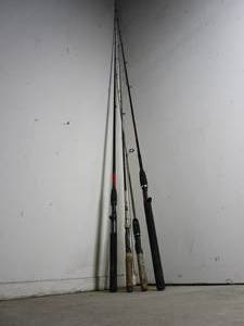 lot 119 image: FISHING POLES, PREVIEW RECOMMENDED
