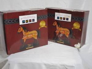lot 56 image: 2 THE TRAIL OF PAINTED PONIES COLLECTABLES, ROUTE 66 VERSION, ONE HAS SOME DAMAGE TO BOX
