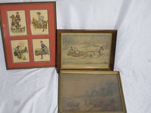 lot 202 image: NATHANIEL CURRIER (1813-1888) JAMES MERRITT IVES (1824-1895) THE ROAD-WINTER