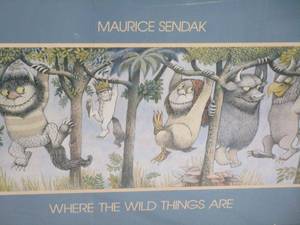 lot 188 image: FRAMED POSTER, MAURICE SENDAK WHERE THE WILD THINGS ARE