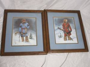 lot 194 image: SIGNED ARTWORK BY JERRY CRANDALL, ONE NUMBERED 353650, OTHER IS 354650